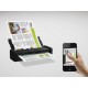 Epson WorkForce DS-360W Wi-Fi Portable Sheet-fed Document Scanner - Scan Speed 25 ppm - Resolution 600x600 dpi